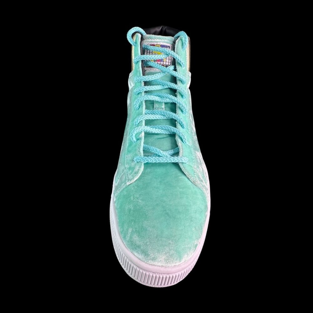 Puma Dee & Ricky x Basket Mid Lady Liberty Whimsical World Velvet Mens Size 10.5 - Picture 9 of 14